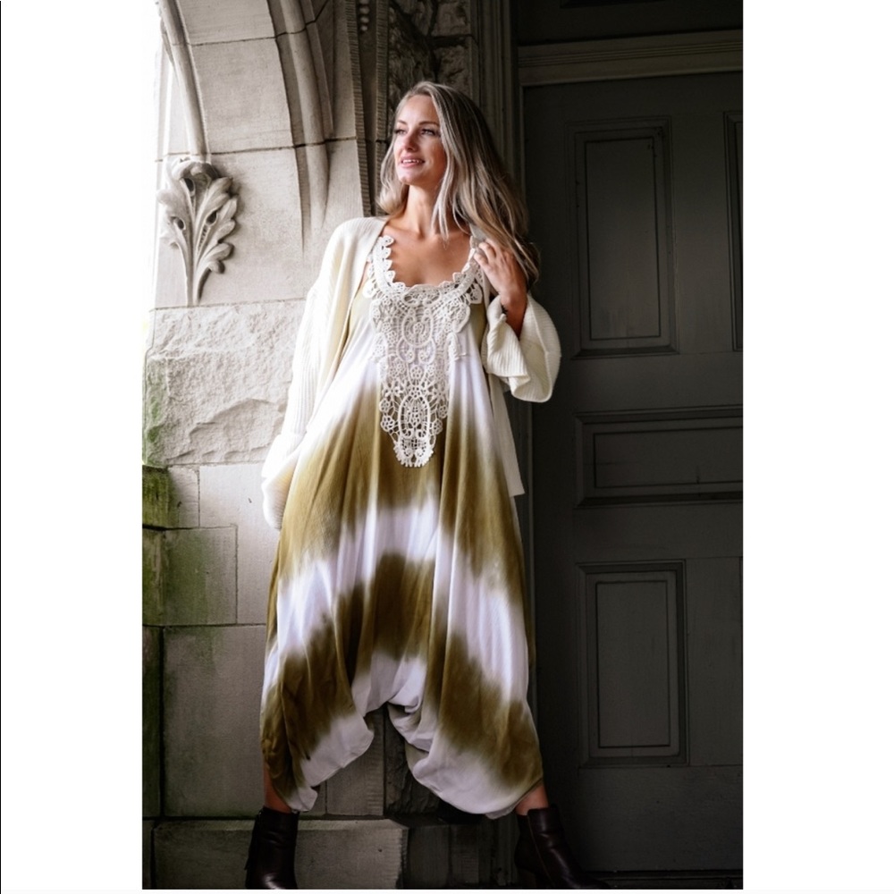 Boho - Harem Pant Tie Dye Jumpsuit